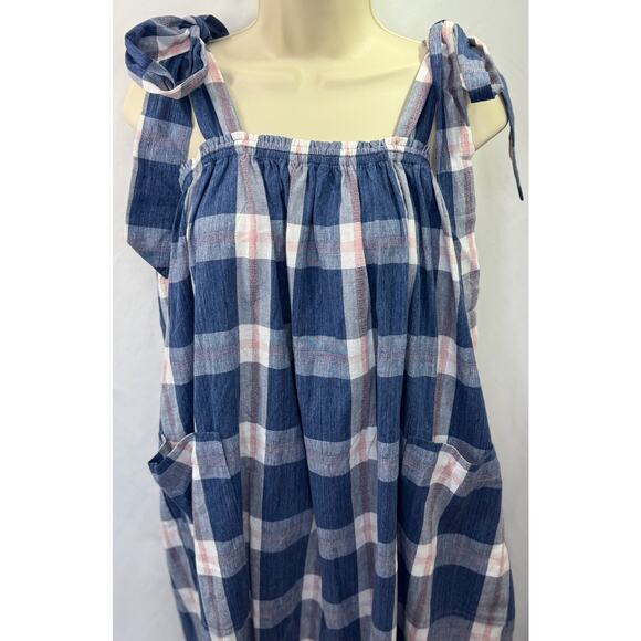 NWT - Maternity HATCH The Alexia Dress in Blueberry Plaid - Picture 8 of 16